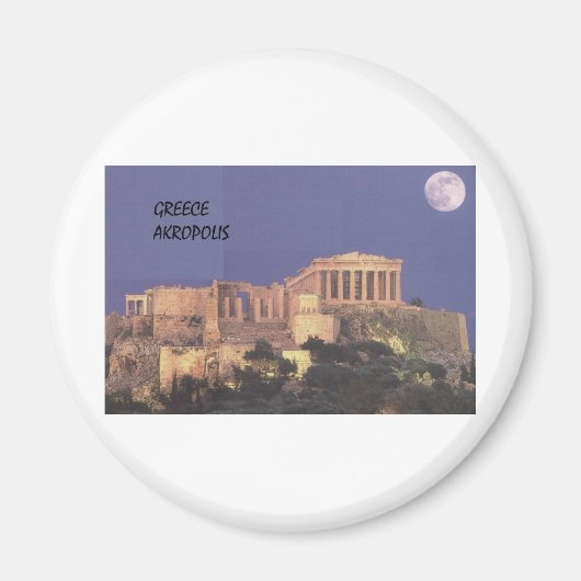 ギリシャのアテネアクロポリスパルテノン島(St.K) マグネット (正面)
