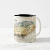 ギリシャのアテネ,ヘロディオンの古代劇場 ツートーンマグカップ (正面右)