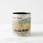 ギリシャのアテネ,ヘロディオンの古代劇場 ツートーンマグカップ (中央)