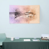 ギリシャのアポロ像 横断幕 (トレードショー)