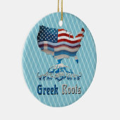 ギリシャのアメリカのルーツの装飾 セラミックオーナメント (右)