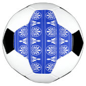 ギリシャのアラベスク地中海の様式の青 サッカーボール (回転)