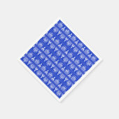 ギリシャのアラベスク地中海の様式の青 スタンダードカクテルナプキン (角)