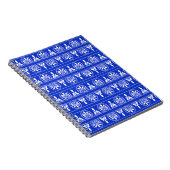 ギリシャのアラベスク地中海の様式の青 ノートブック (右側)