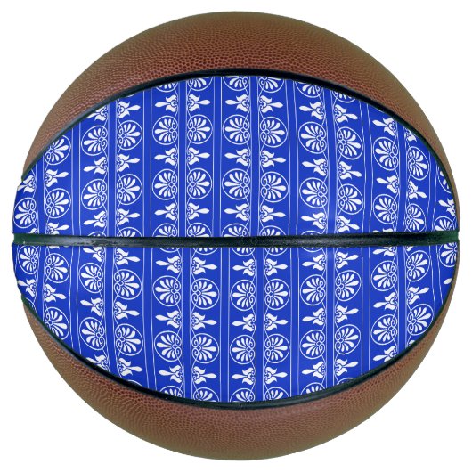 ギリシャのアラベスク地中海の様式の青 バスケットボール (正面)
