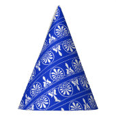 ギリシャのアラベスク地中海の様式の青 パーティーハット (左)