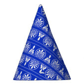 ギリシャのアラベスク地中海の様式の青 パーティーハット (右)