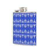 ギリシャのアラベスク地中海の様式の青 フラスク (左)