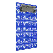 ギリシャのアラベスク地中海の様式の青 ミニクリップボード (アングル)