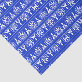 ギリシャのアラベスク地中海の様式の青 薄葉紙 (詳細)