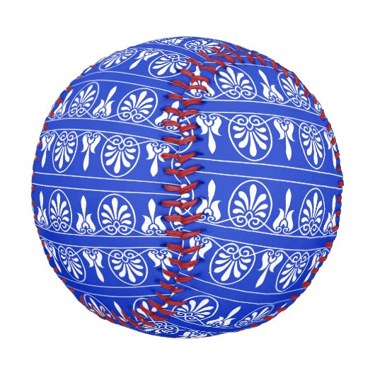 ギリシャのアラベスク地中海の様式の青 野球ボール (アングル)