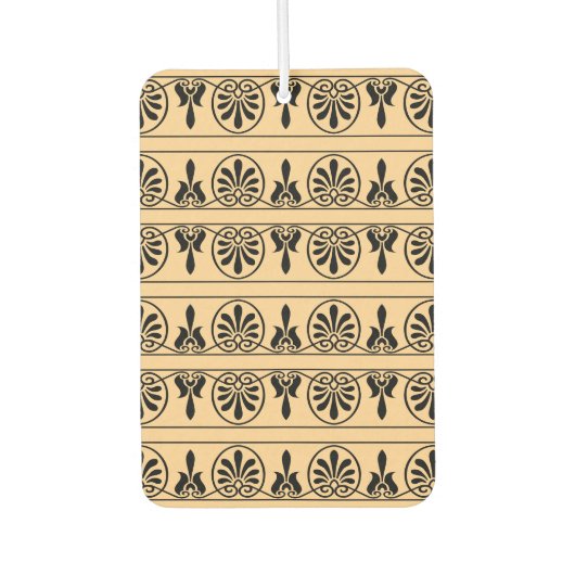 ギリシャのアラベスク地中海の様式ブラウン カーエアーフレッシュナー (正面)