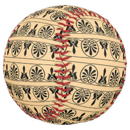 ギリシャのアラベスク地中海の様式ブラウン ソフトボール