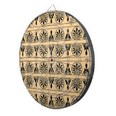 ギリシャのアラベスク地中海の様式ブラウン ダーツボード (正面右)