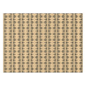 ギリシャのアラベスク地中海の様式ブラウン テーブルクロス (正面(横))