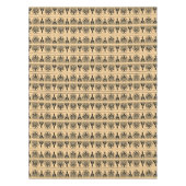 ギリシャのアラベスク地中海の様式ブラウン テーブルクロス (正面)