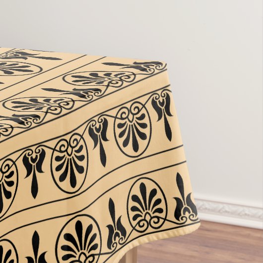 ギリシャのアラベスク地中海の様式ブラウン テーブルクロス (インサイチュ)