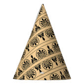 ギリシャのアラベスク地中海の様式ブラウン パーティーハット (左)