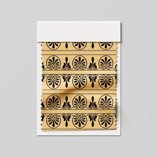 ギリシャのアラベスク地中海の様式ブラウン ファブリック