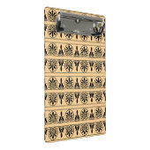 ギリシャのアラベスク地中海の様式ブラウン ミニクリップボード (アングル)