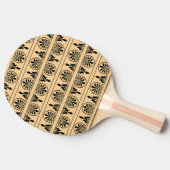 ギリシャのアラベスク地中海の様式ブラウン 卓球ラケット (横)