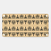 ギリシャのアラベスク地中海の様式ブラウン 横断幕 (横)