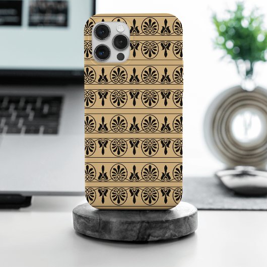ギリシャのアラベスク地中海の様式ブラウン Case-Mate iPhoneケース