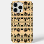ギリシャのアラベスク地中海の様式ブラウン Case-Mate iPhoneケース (裏面)