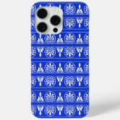 ギリシャのアラベスク地中海柄 ブルー Case-Mate iPhoneケース (裏面)