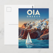 ギリシャのイア海岸 ポストカード (正面/裏面)