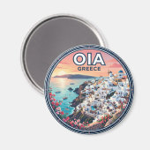 ギリシャのイア マグネット (正面/裏面)