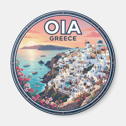 ギリシャのイア マグネット (正面)