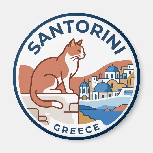 ギリシャのイア マグネット (正面)