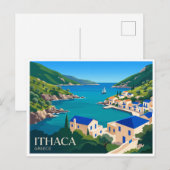 ギリシャのイサカ島 ポストカード (正面/裏面)