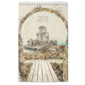 ギリシャのイメージのスケッチ カレンダー (カバー)