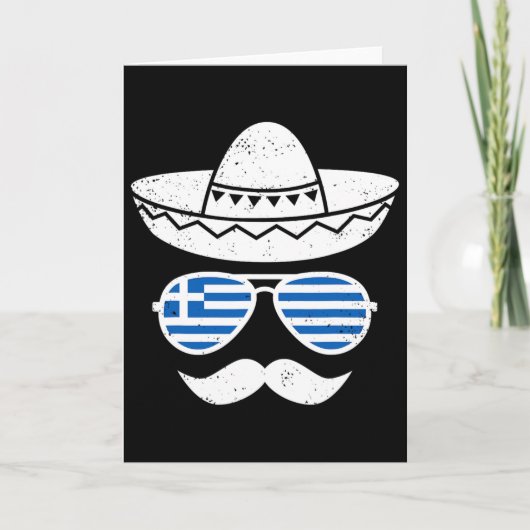 ギリシャのイースターのサングラス Cinco De Mayo メキシコの男の子用 カード (正面)