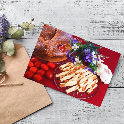 ギリシャのイースターフードイースターカード シーズンカード