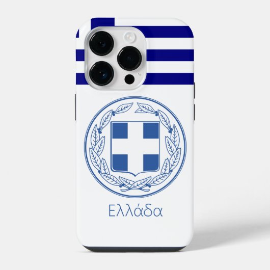 ギリシャのエンブレム iPhoneケース (裏面)