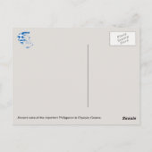 ギリシャのオリンピアのフィリップ遺跡。 ポストカード (裏面)