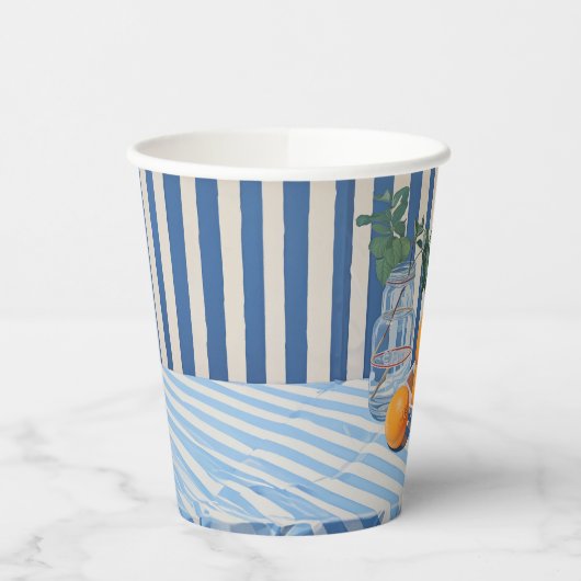 ギリシャのオレンジ 紙コップ (左)