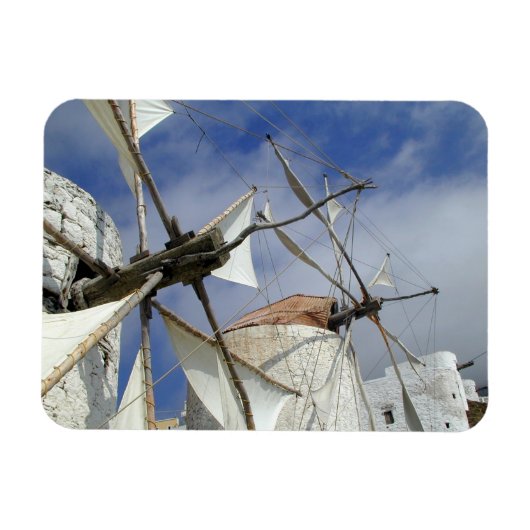 ギリシャのオールドウィンドミルズ・オリンポス・カルパソス マグネット (横)