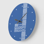 ギリシャのカスタムな柱時計 ラージ壁時計 (傾斜)