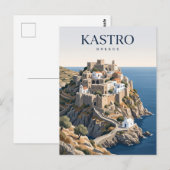 ギリシャのカストロ ポストカード (正面/裏面)