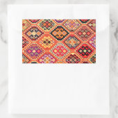 ギリシャのカーペ伝統的ットモチーフフォークパターン真正 長方形シール (バッグ)