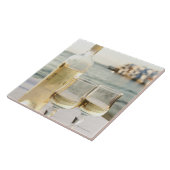 ギリシャのキクラデス諸島の島、Mykonosのテーブルのワイン タイル (側面)