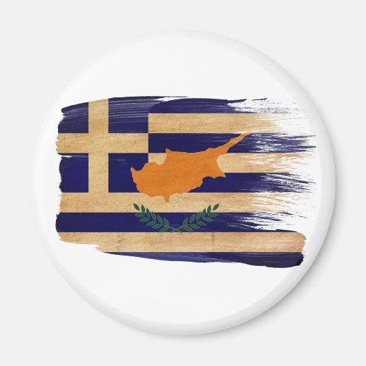 ギリシャのキプロス国旗の磁石 マグネット (正面)