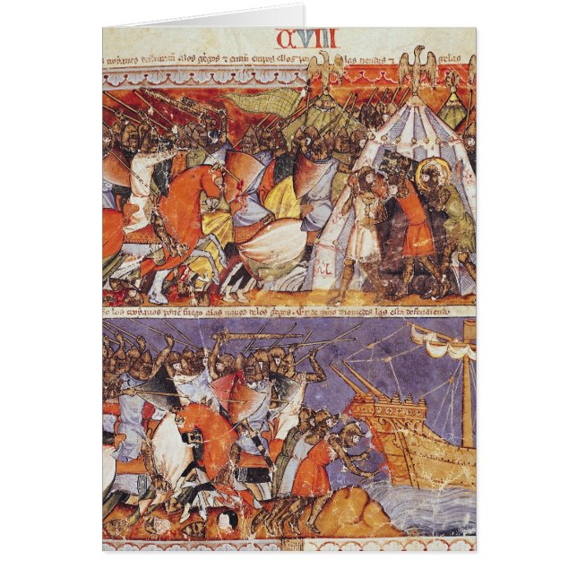 ギリシャのキャンプに侵入しているトロイ人 (正面)