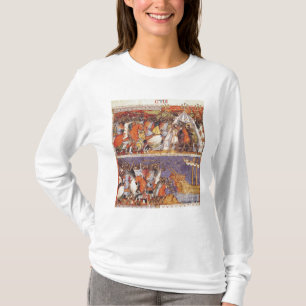 ギリシャのキャンプに侵入しているトロイ人 Tシャツ