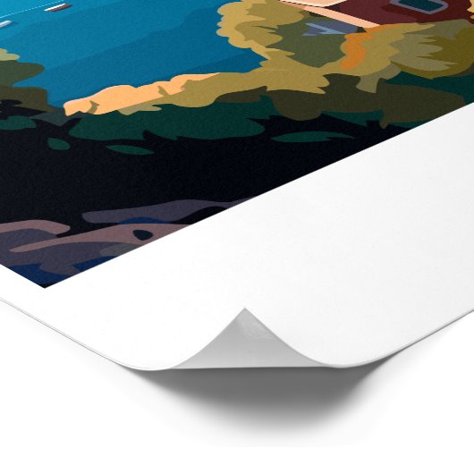 ギリシャのギフトでSymi島 ポスター (角)