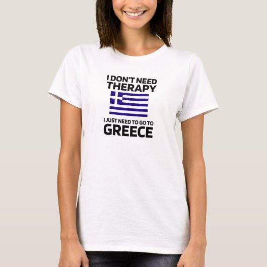ギリシャのギフトギリシャ語伝統ヘラスギリシャアメリカン Tシャツ (正面)